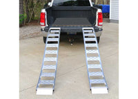 CargoSmart Aluminum Fixed S-Curve Ramp w/ Treads, 1500 LB Capacity, 12" x 90", Pair  • 3021