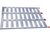 CargoSmart 50" W X 77" L Aluminum Tri-Fold Ramp w/ Treads, 1500 LB Capacity, Single  • 3075