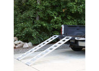 CargoSmart 12" X 78" Aluminum Straight Fixed Ramp w/ Treads, 1,250 LB Capacity, 2 Pack  • 3095