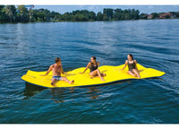WOW Watersports CHILLraft Floating Foam Mat - 16 ft. x 6 ft., Blue/Yellow  • 21-2120