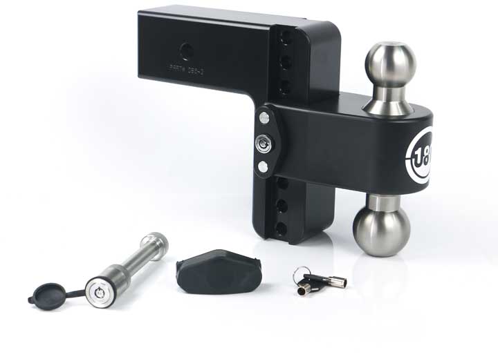 Weigh Safe 6" Drop Hitch with Built-in Scale 3" Shank - Ceramic Black  • LTB6-3-KA-CER-BLA