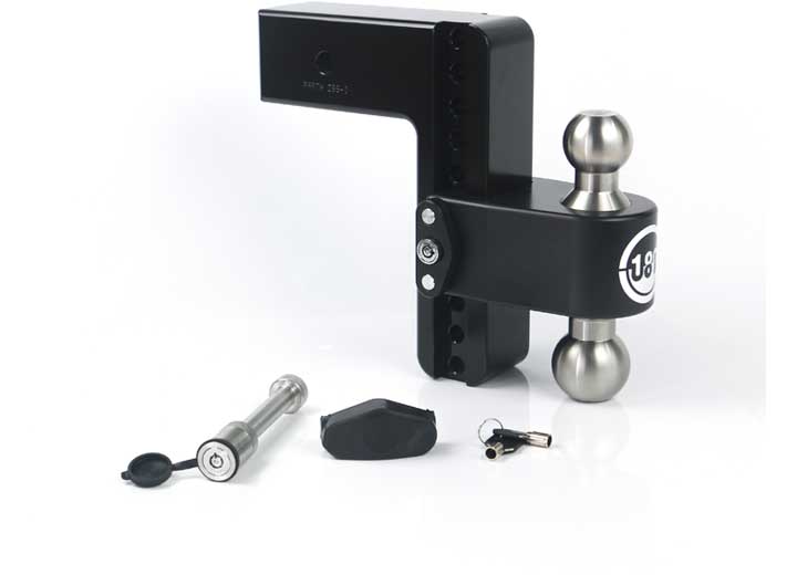 Weigh Safe 8" Drop Hitch with Built-in Scale, 3" Shank - Ceramic Black  • LTB8-3-KA-CER-BLA