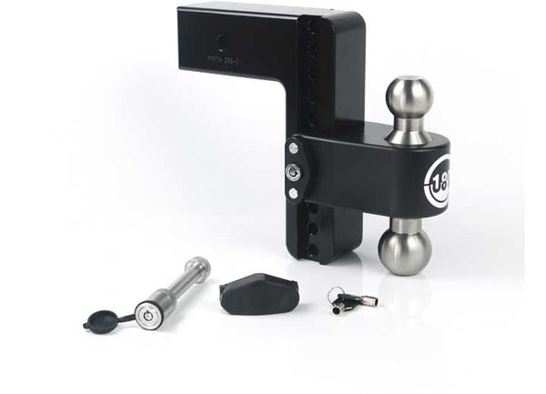 Weigh Safe 8" Drop Hitch with Built-in Scale, 3" Shank - Ceramic Black  • LTB8-3-KA-CER-BLA
