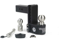 Weigh Safe Adjustable 6" Drop Steel with Stainless Steel Balls Ball Mount with Built-in Scale for 2-1/2" Receivers  • SWS6-2.5KA