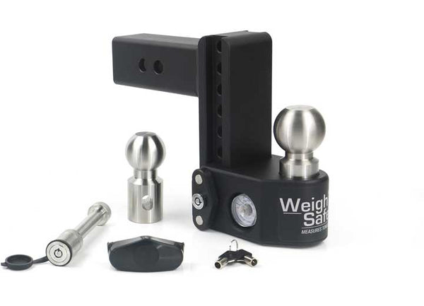 Weigh Safe Adjustable 6" Drop Steel with Stainless Steel Balls Ball Mount with Built-in Scale for 2-1/2" Receivers  • SWS6-2.5KA
