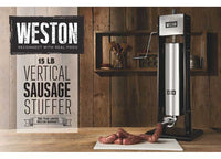 Weston 15 lb Dual Speed Vertical Sausage Stuffer  • 86-1501-W