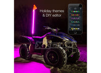 XK Glow 4' UTV Whip, 2nd Gen, XKChrome Advanced App, Single  • XK-WHIPB-STA