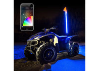 XK Glow 4' UTV Whip, 2nd Gen, XKChrome Advanced App, Single  • XK-WHIPB-STA