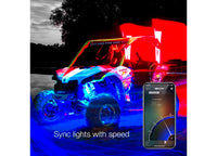 XK Glow Side by Side UTV 32" Whip Kit, XKChrome Smartphone App, Pair  • XK-WHIPC-ADV