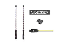 XK Glow Side by Side UTV 32" Whip Kit, XKChrome Smartphone App, Pair  • XK-WHIPC-ADV