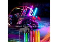 XK Glow Side by Side UTV 32" Whip Kit, XKChrome Smartphone App, Pair  • XK-WHIPC-ADV