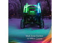 XK Glow Side by Side UTV 32" Whip Kit, XKChrome Smartphone App, Pair  • XK-WHIPC-ADV
