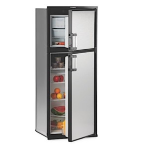 Dometic Americana Plus DM 2882 Refrigerator 8 Cubic Feet, Right Hinged, Gray With Black Frame  • DM2882RB1