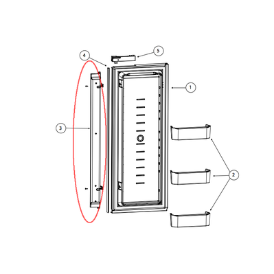 Norcold Refrigerator Door Flapper  • 631030