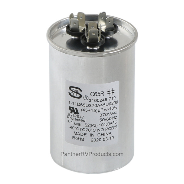 Dometic Duo-Therm Air Conditioner Motor Run Capacitor 45/15 MFD  • 3313107.006