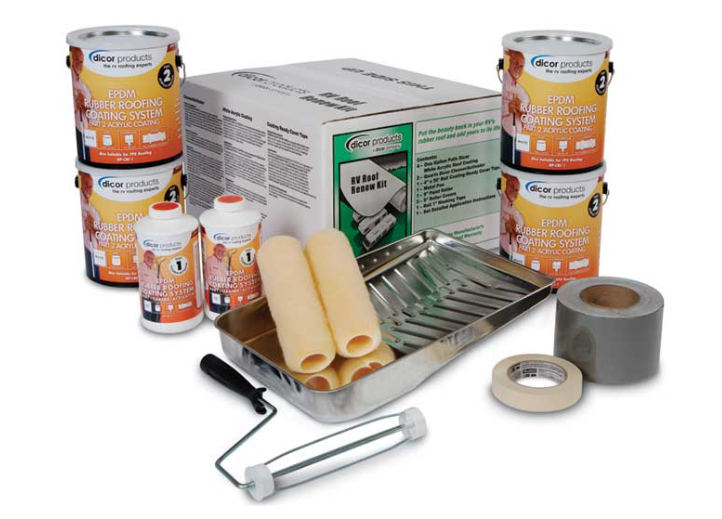 Dicor EPDM Rubber Roofing Coating System, White  • RP-RRK-30