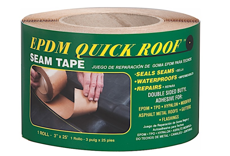 CoFair Quick Roof EPDM Rubber Black Double Side Roll Tape 3