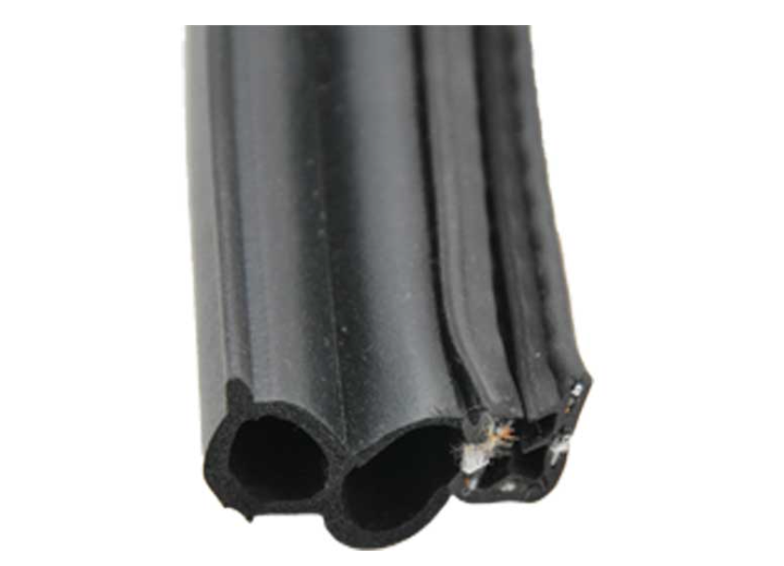 AP Products Rubber Door/Window Double Bulb Seal 28' Black  • 018-181-BB