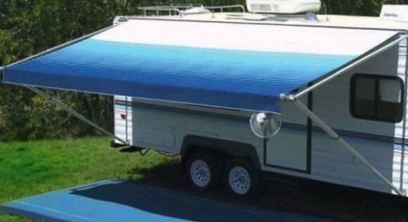 Carefree Replacement RV Awning Fabric Indigo For 18' Length Awnings • 80187C00