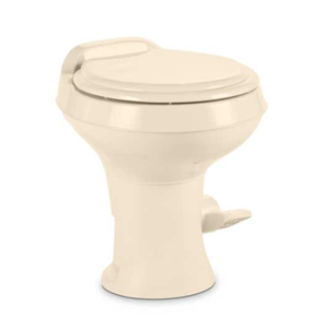 Dometic 300 Series Lightweight Standard Height RV Toilet - Bone  • 302300073