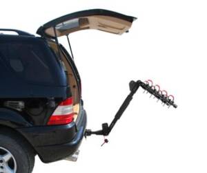 Tyger Auto Deluxe 4-Bike Carrier Rack With Hitch Pin Lock & Cable Lock • TG-RK4B102B