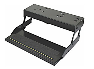 Lippert Kwikee Single Series 28 Electric RV Steps - Black  • 3747453