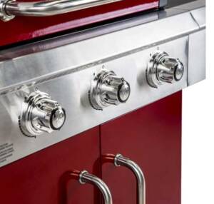 Dyna-Glo 3-Burner Propane Gas Grill - Red  • DGG424RNP-D
