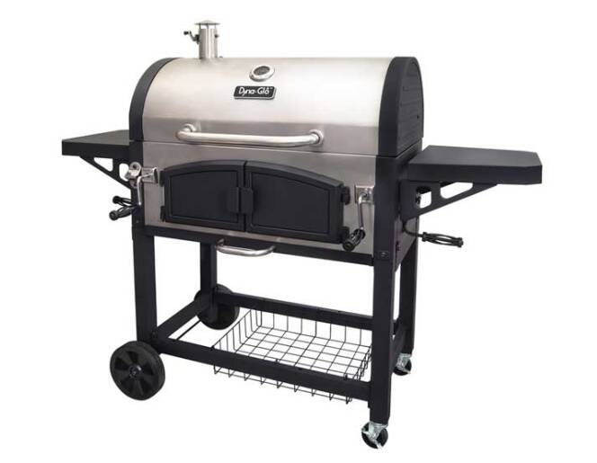 Dyna-Glo Dual Chamber X-Large Premium Charcoal Grill – Stainless Steel • DGN576SNC-D