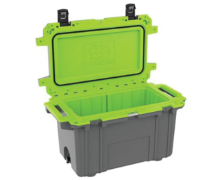 Pelican 70-Quart Elite Cooler - Dark Gray/Green  • 70Q-1-DKGRYEGRN