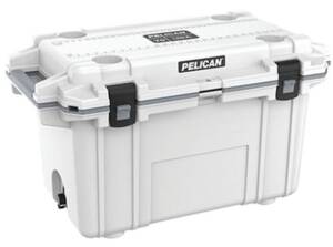 Pelican 70-Quart Elite Cooler - White/Gray  • 70Q-1-WHTGRY