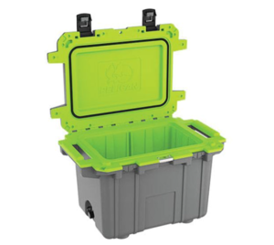 Pelican 50-Quart Elite Cooler - Dark Gray/Green  • 50Q-1-DKGRYEGRN