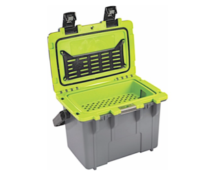 Pelican 14-Quart Personal Cooler - Dark Gray/Green  • 14Q-1-DKGRYEGRN