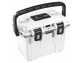 Pelican 14-Quart Personal Cooler - White/Gray  • 14Q-1-WHTGRY