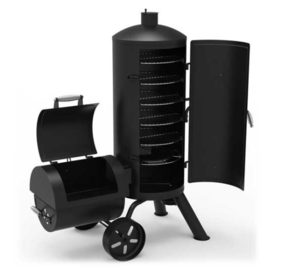 Dyna-Glo Signature Series Heavy Duty Vertical Offset Charcoal Smoker & Grill  • DGSS1382VCS-D