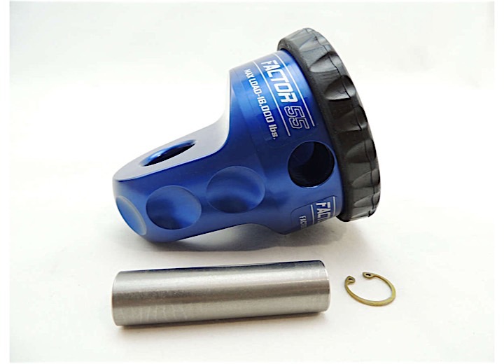 Factor 55 ProLink Loaded Assembly - Blue 16000 Lb with Titanium Pin & Rubber Guard  • 00015-02