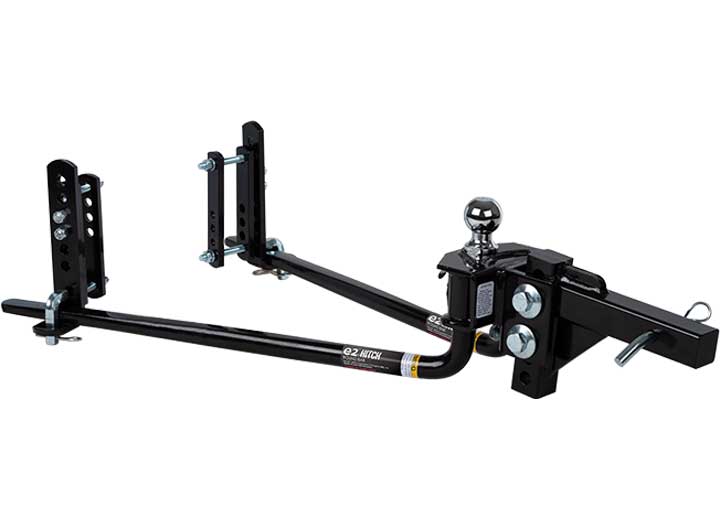 Fastway e2 Round Bar Weight Distribution Hitch with Built-In Sway Control - 10,000 lb. Weight Rating  • 94-00-1061