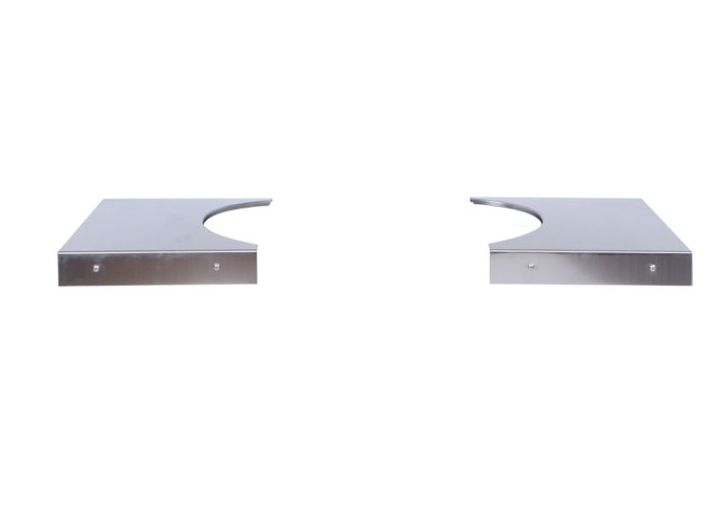 Primo Stainless Steel Side Shelves for Oval LG 300 and XL 400 Grill Carts  • PG00369