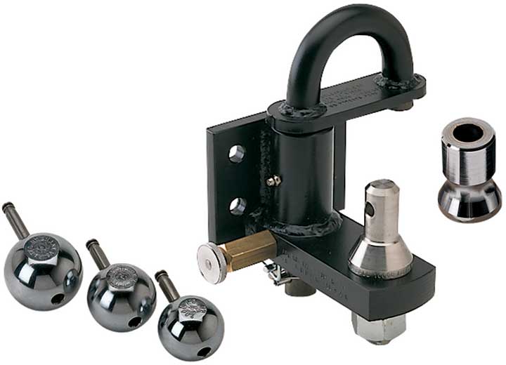 Convert-A-Ball Bolt-On Pintle Hitch with Stainless Steel 3-Ball Set  • PH-1