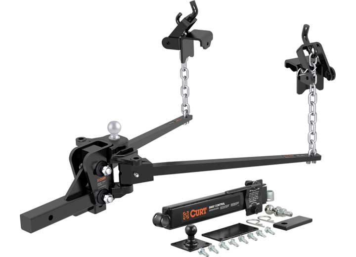 Curt Short Trunnion Bar Weight Distribution Hitch Kit (8K - 10K lbs., 28-3/8