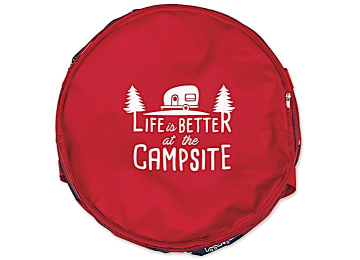 Camco Life is Better at the Campsite Pop-Up Container, 24-Inches x 18-Inches, Patriotic Design  • 42995