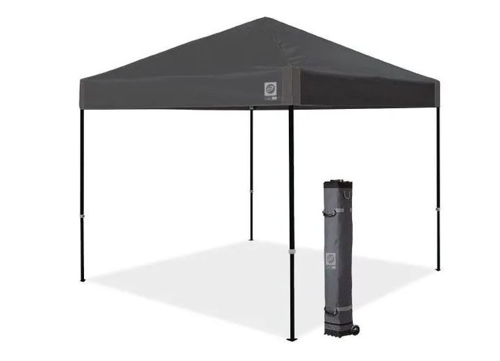 E-Z Up Ambassador Shelter 10' x 10' - Steel Gray  • AMB3SBKF10SG