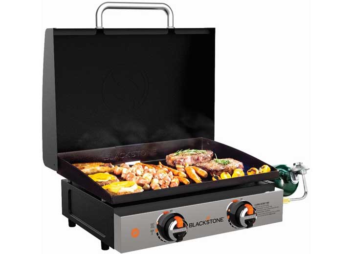 Blackstone 22” Propane Tabletop Griddle with Hood  • 1813