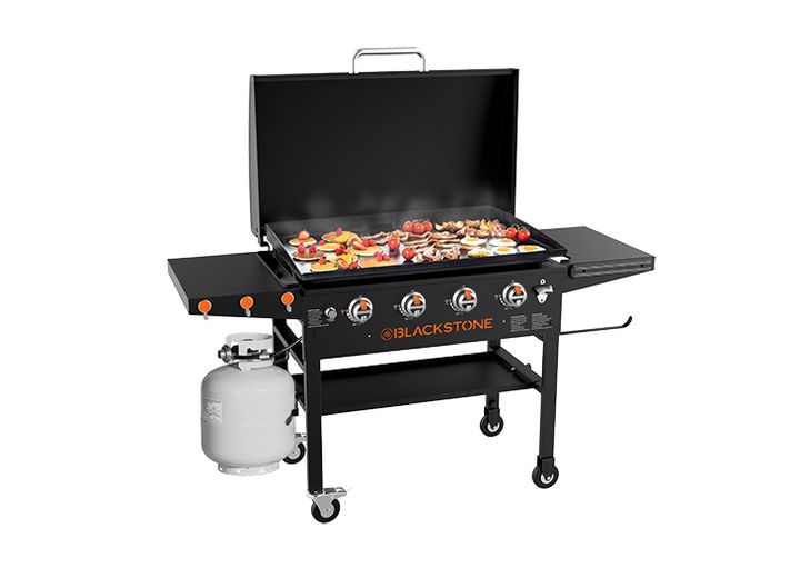 Blackstone 4-Burner Black 15,000 BTU 768 Sq. In. Outdoor LP Gas Griddle  • 2151