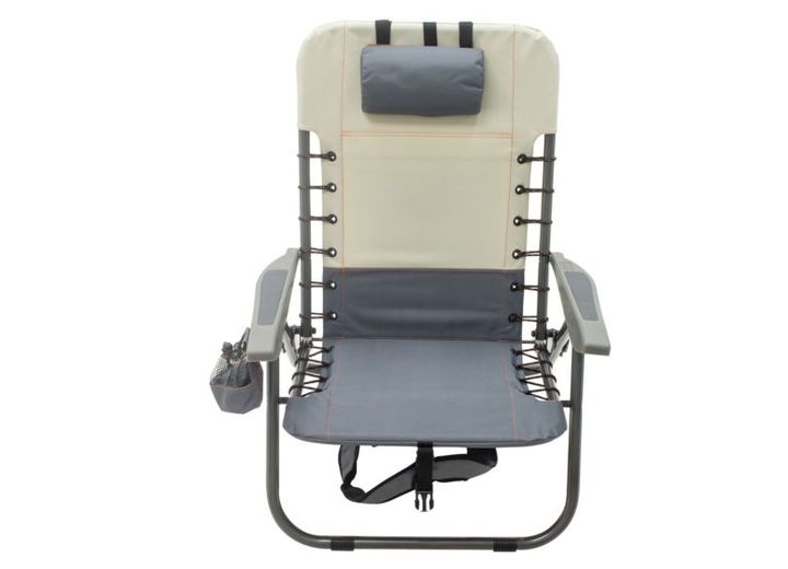 Rio Lace-Up Camping Chair with Removeable Backpack with Powder coated Steel Frame Slate/Putty  • GR529R-434-1