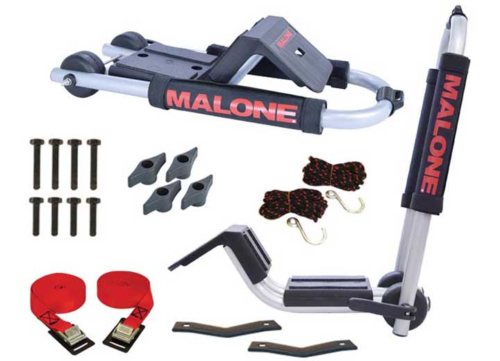 Malone DownLoader Kayak Carrier with Tie-Downs - J-Style - Folding  • MPG114MD