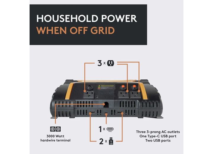 Duracell 3000 Watt High Power Inverter  • DR3000INV