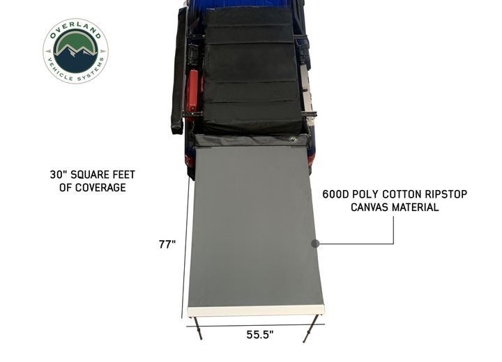 Overland Vehicle Systems Nomadic Awning 4.5' With Black Cover  • 18039909