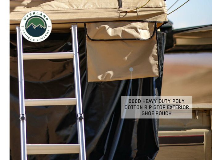 Overland Vehicle Systems TMBK 3 Person Roof Top Tent with Green Rain Fly  • 18119933