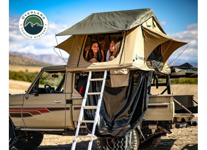 Overland Vehicle Systems TMBK 3 Person Roof Top Tent with Green Rain Fly  • 18119933