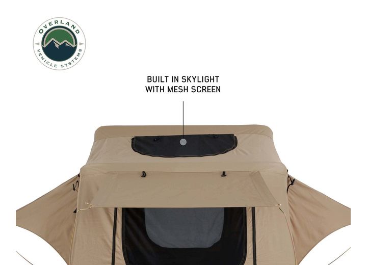 Overland Vehicle Systems TMBK 3 Person Roof Top Tent with Green Rain Fly  • 18119933